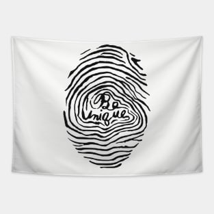 Be Unique Fingerprint Tapestry