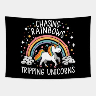 Rainbow unicorn Tapestry