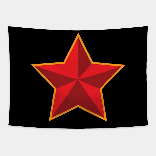 Red Star Tapestry by The Welsh Dragon