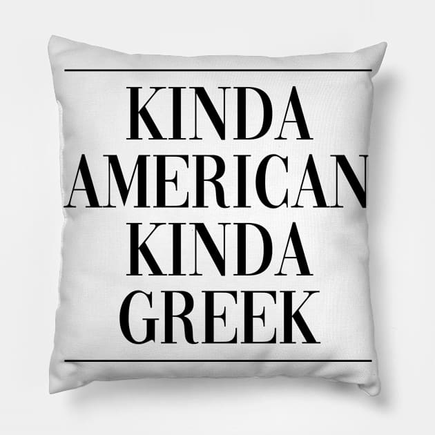 Greek american graduation US . Perfect present for mother dad friend him or her Pillow by SerenityByAlex