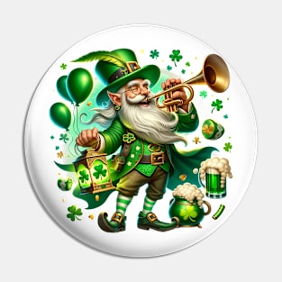 St Patricks Day Leprechaun Pin