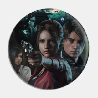 Resident Evil 2 Remake Poster | Movie Retro Style Art Pin