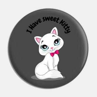 Sweety And Cute Kitty Kitties Lover Kitty Lover Pin