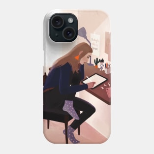 Work from home Phone Case