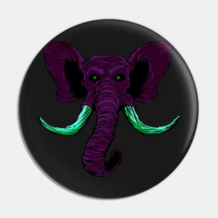 Blacklight Mammoth Pin