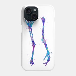 Arm Bones Watercolor Phone Case