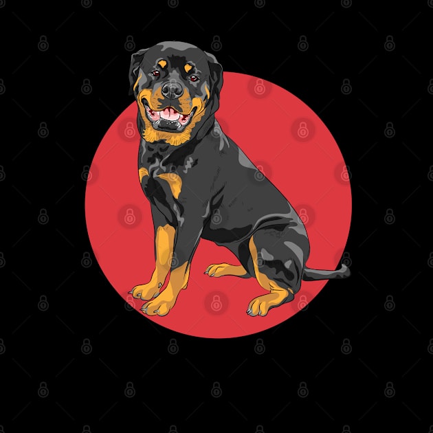 Rottweiler Say Henlo! by MinnieStore