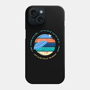 Lake Coeur d'Alene, Kootenai, Benewah Counties, Idaho Phone Case