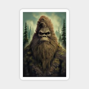 Bigfoot Sasquatch Forest Cryptid Magnet