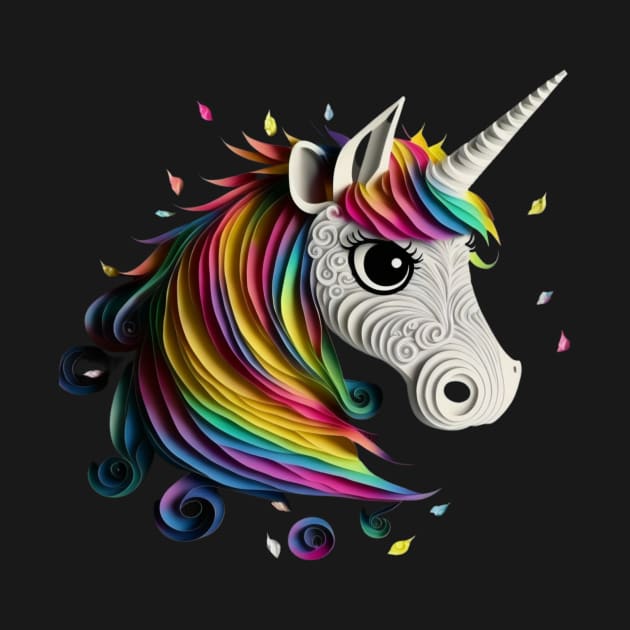 Paperdesign Art Of A Cute Unicorn 2 by PD-Store