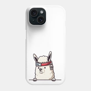 Sneaky japanese Alpaca so cute Phone Case