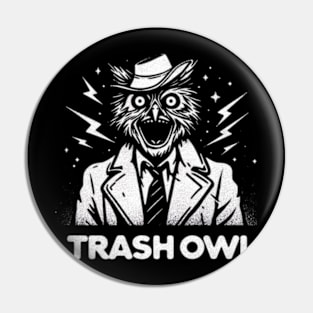 Trash owl Pin