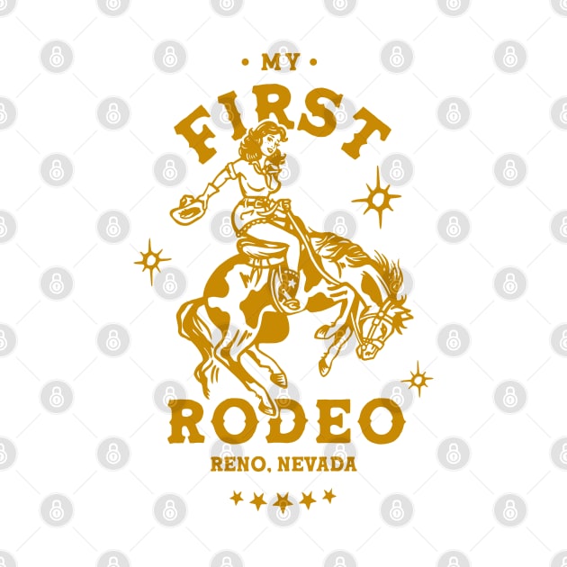 My First Rodeo: Reno, Nevada. Cute Vintage Pinup Cowgirl by The Whiskey Ginger