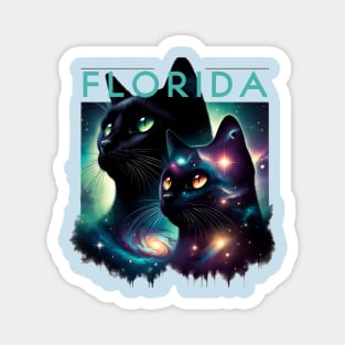 Florida Cats in Space Magnet