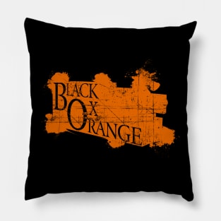 Black Box Orange Pillow