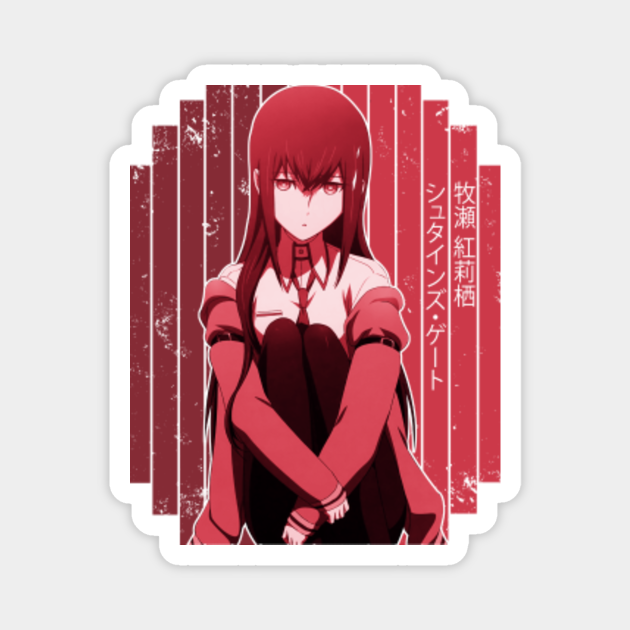 Makise Kurisu Red - Steins Gate | Anime Shirt - Steins Gate - Magnet | TeePublic Makise Kurisu Red - Steins Gate | Anime Shirt - Steins Gate - Magnet | TeePublic