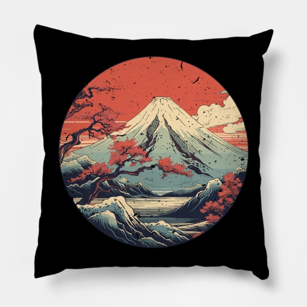 Fuji Mountain Pillow by Yopi