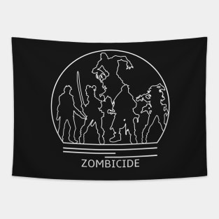 Zombicide Minimalist Line Drawing - Board Game Inspired Graphic - Tabletop Gaming  - BGG Tapestry