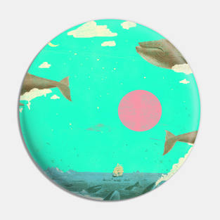 FLOATING WHALES Pin