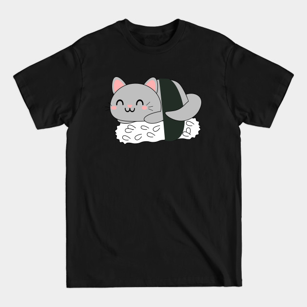 Disover Cute Grey Sushi Cat - Sushi Cat - T-Shirt