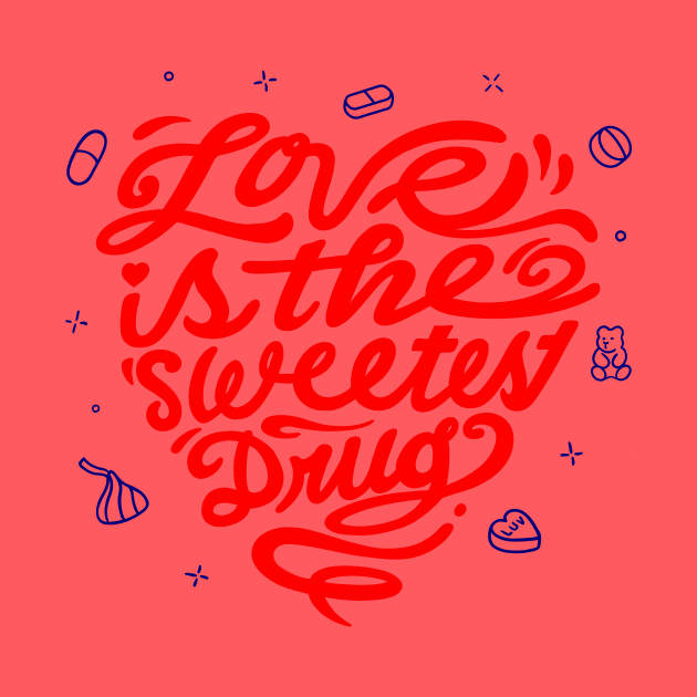 Love is sweet by Moe Tees