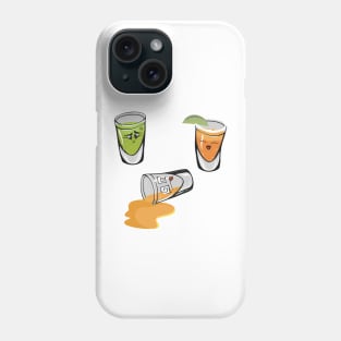 Cheerful Little Shot Glasses Sticker Pack Phone Case