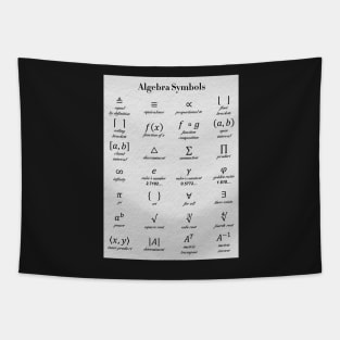 Algebra Symbols Tapestry