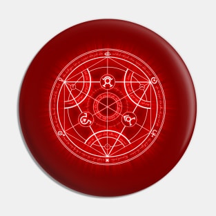 Human Transmutation Circle -red- Pin