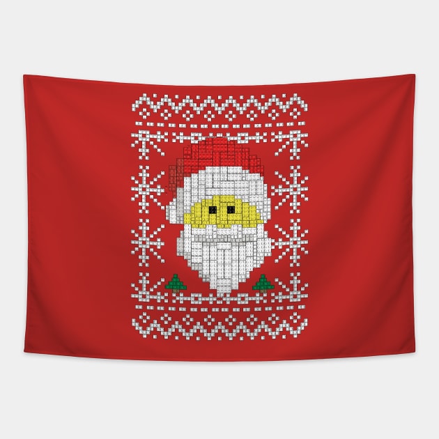 Santa ugly sweater Tapestry by Piercek25