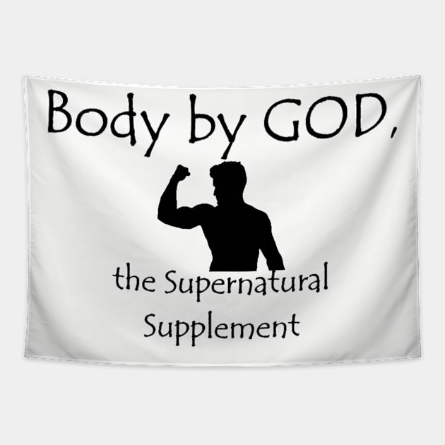 Men's Body by God Tapestry by LuapLeznewDesigns