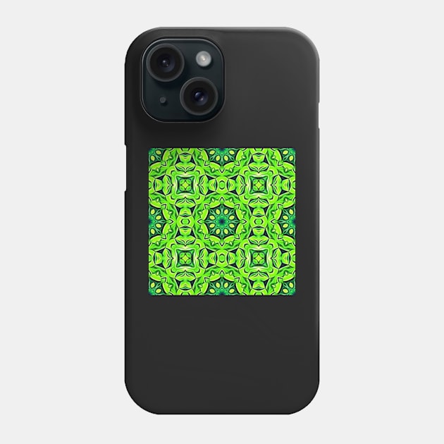 Pretty Green Leaves Lucky Clover Greenery Pattern 8 Phone Case by BubbleMench