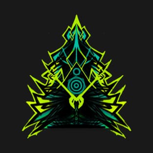 Neon Abstract Christmas tree T-Shirt