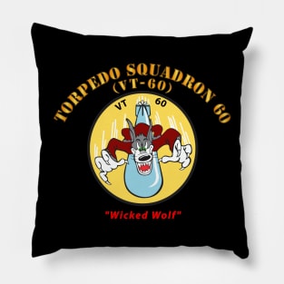 Torpedo Squadron 60 - Wicked Wolf Pillow