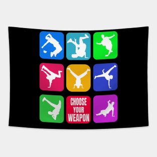 Breakdance Choose Your Weapon Move Tapestry