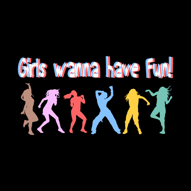 GIRLS WANNA HAVE FUN LOGO DESIGN by Al-loony