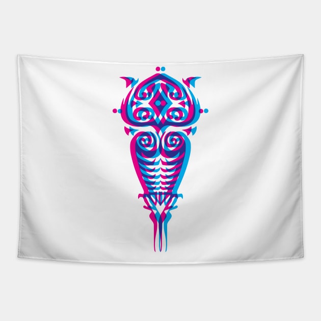 Risograph Raava & Vaatu Tapestry by BundleBeeGraphics