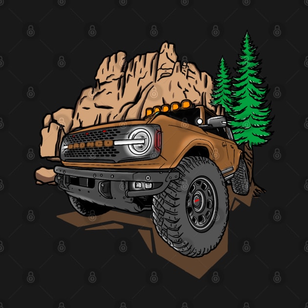 Ford Bronco Design - Brown Bronco by 4x4 Sketch