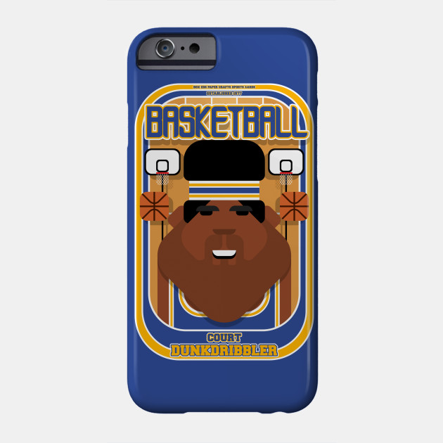 Basketball Blue Gold Court Dunkdribbler Hayes Version
