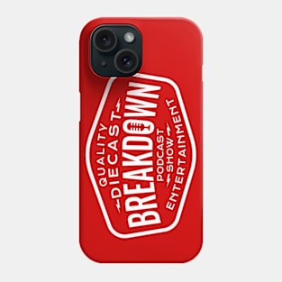 Diecast Breakdown - Quality Entertainment Patch (White on Red) Phone Case