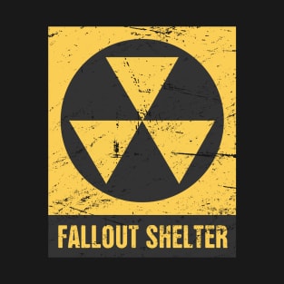 Cold War Fallout Shelter Sign T-Shirt