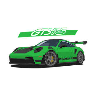 car 911 gt3 rs green T-Shirt