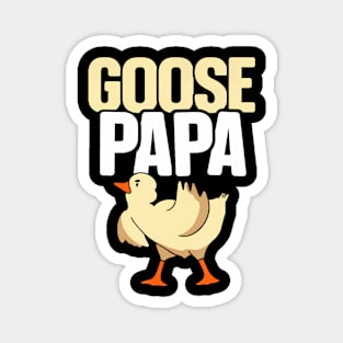 Goose Papa Lover Animal Geese Cute Goose Dad Father Daddy Magnet