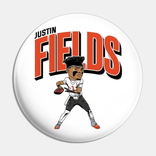 Justin Fields Caricature Pin