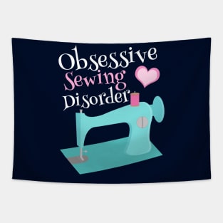 Funny Obsessive Sewing Disorder Tapestry