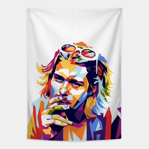 Grunge Legend Pop Art Tapestry by RJWLTG