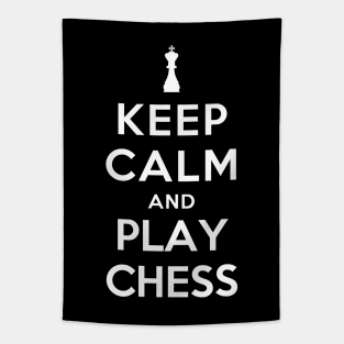 Keep Calm and Play Chess Tapestry