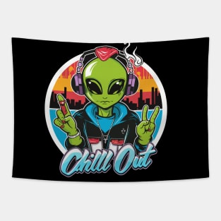 Cosmic Beats: Hip Hop Alien Tapestry