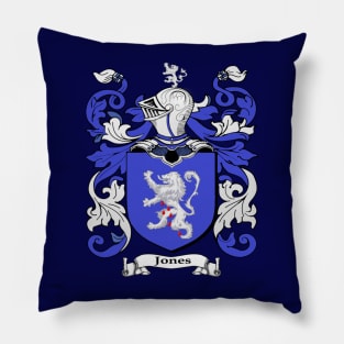 Jones Family Name Crest Pillow