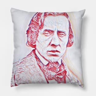 Frédéric Chopin Portrait | Frédéric Chopin Artwork | Line Art Pillow