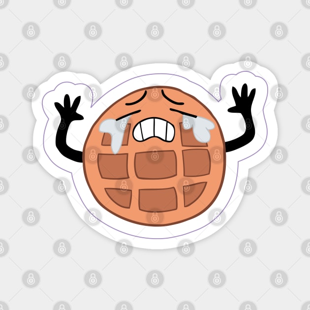 Sad Waffle Magnet by Satyn